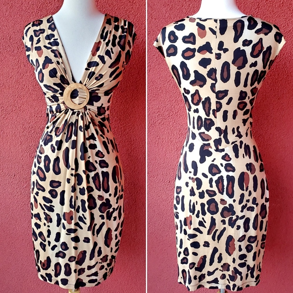 Cachè Animal Print Dress